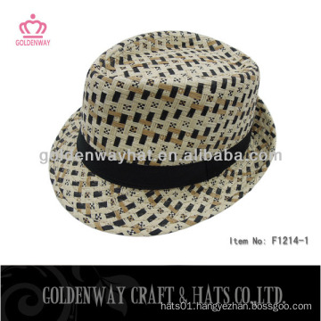 colorful girls fedora hats with custom design logo